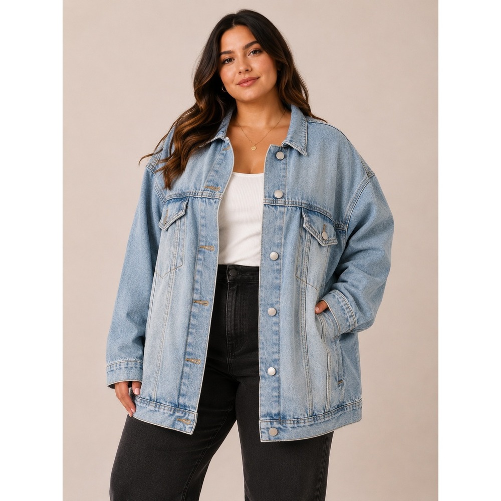 Universal Thread Light Blue Denim Jacket - Women's Jean Coat